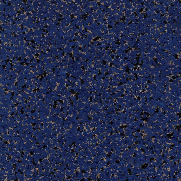 Blue rubber cork flooring tile